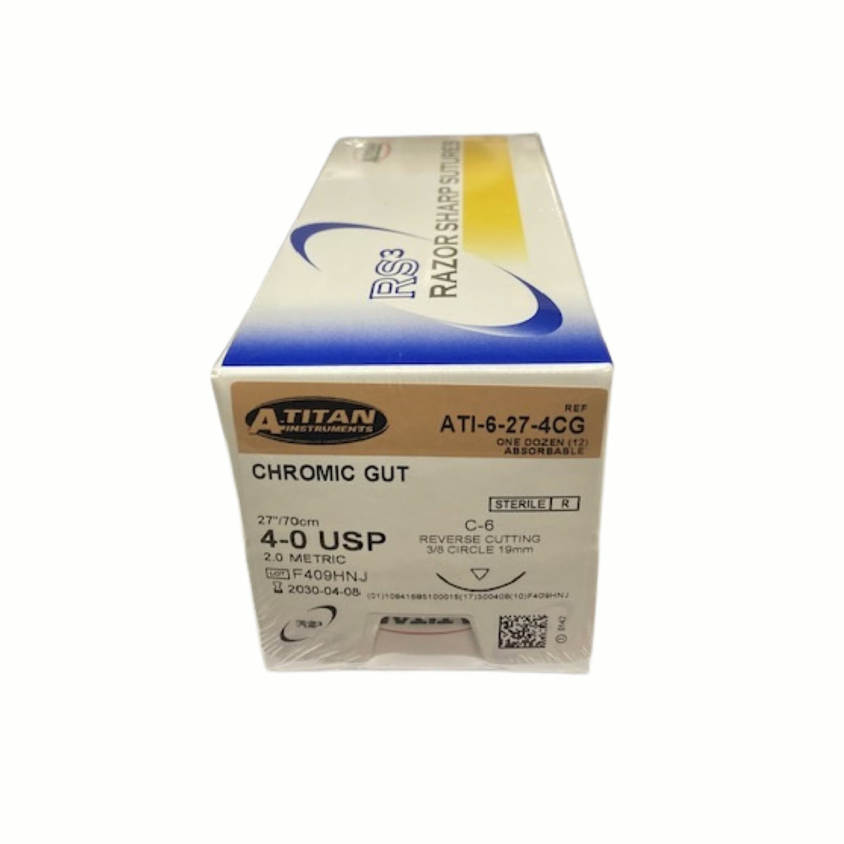 Absorbable Chromic Gut Suture, 27", C-6