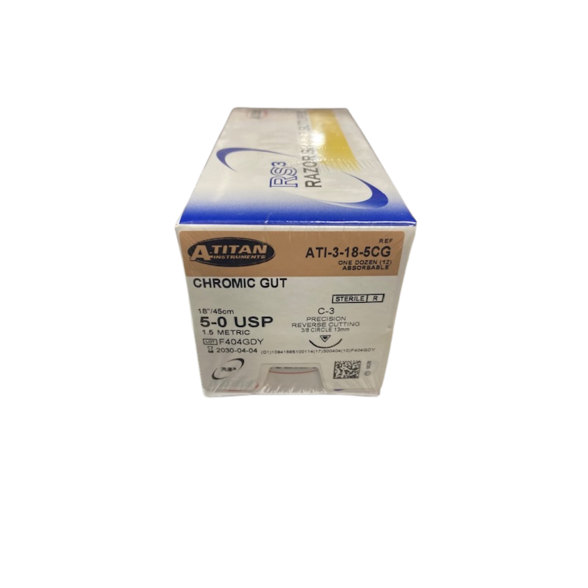 Absorbable Chromic Gut Suture, 18", C-3
