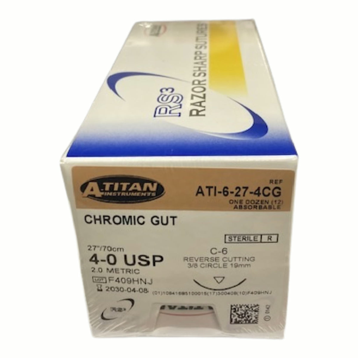 Absorbable Chromic Gut Suture, 27", C-6