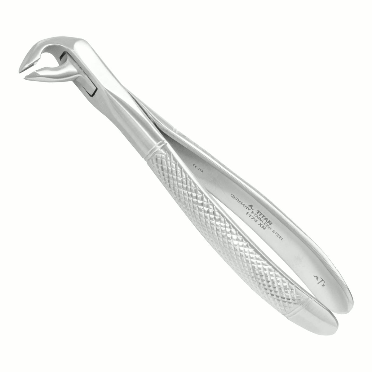 Apical Retention Extra Narrow Ash Pattern Lower Anterior Forceps with Beveled Beaks