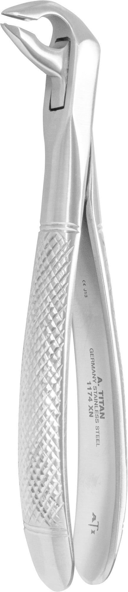 Apical Retention Extra Narrow Ash Pattern Lower Anterior Forceps with Beveled Beaks